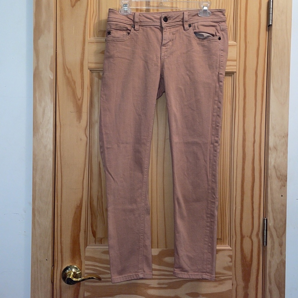 EUC Miss Me Mid Rise Ankle Skinny Jeans Copper Rose Pink Size 27